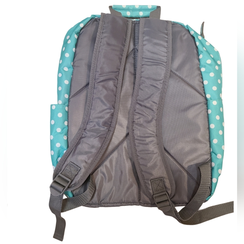 Eastsport Mint Green Polka Dot Large Backpack - Picture 2 of 5
